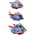 Shan Collectible Tin Toy - 3 Space Ships MS633